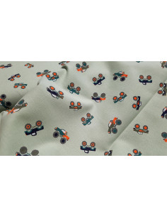 Cretonne de coton monster trucks 2