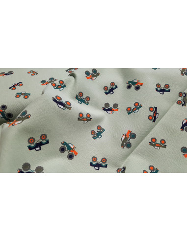 Cretonne de coton monster trucks