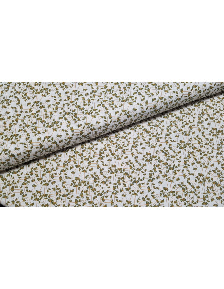 Cretonne de coton petits palmiers