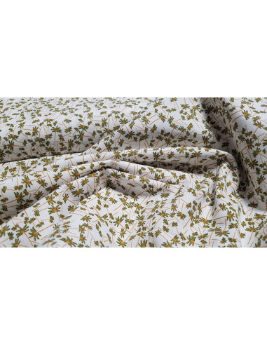Cretonne de coton petits palmiers
