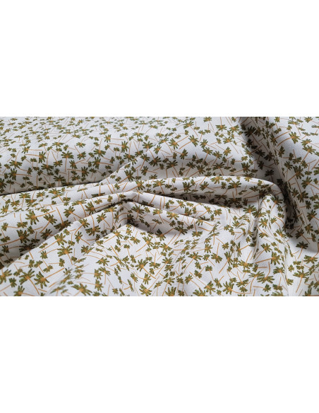Cretonne de coton petits palmiers