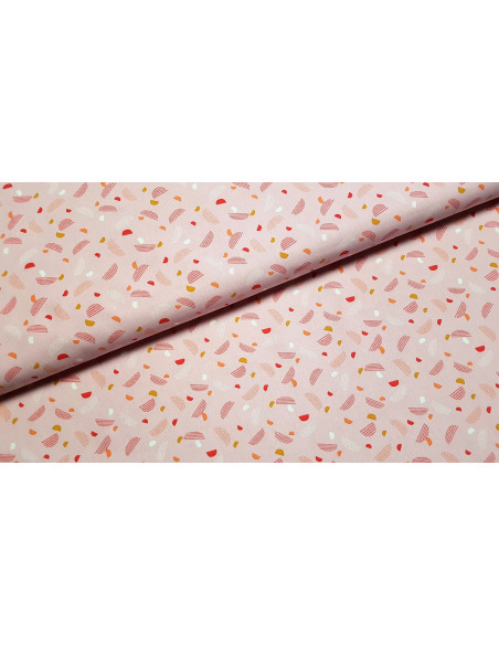 Cretonne de coton demi-lunes