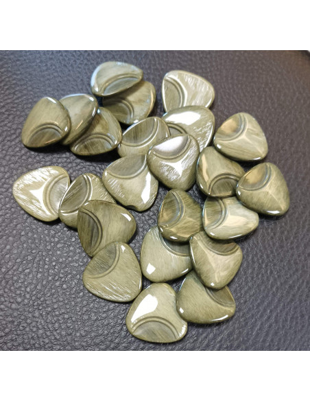 Bouton tunnel, Ø21mm, vert