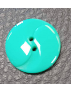 Bouton 2 trous, Ø18mm, vert