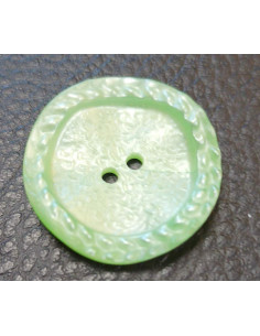 Bouton 2 trous, Ø27 mm, vert