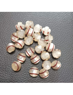 Bouton à queue, Ø12mm, blanc 2