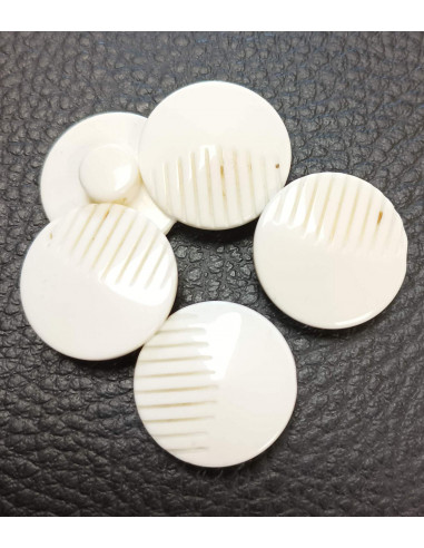 Bouton à queue, Ø16mm, blanc