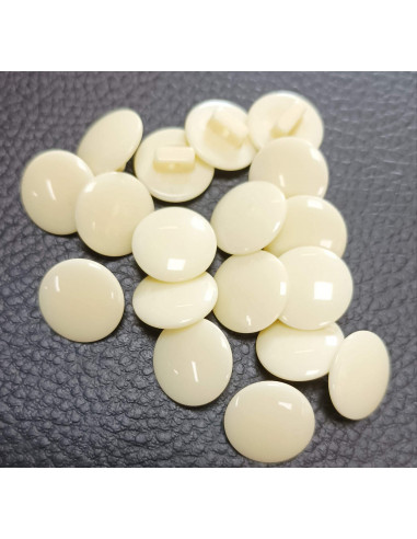 Bouton à queue,  Ø15mm, blanc