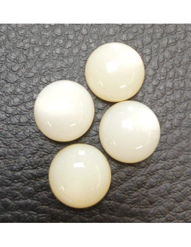 Bouton à queue, Ø 12mm, blanc