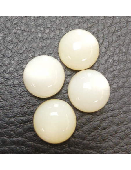 Bouton à queue, Ø 12mm, blanc