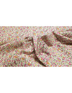 Popeline coton fleuri 2