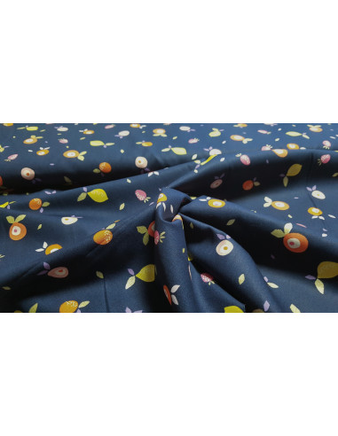 Popeline coton fruits