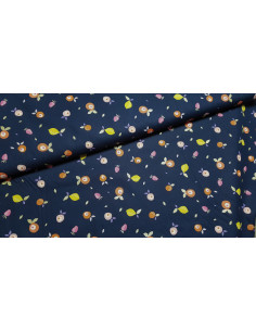 Popeline coton fruits