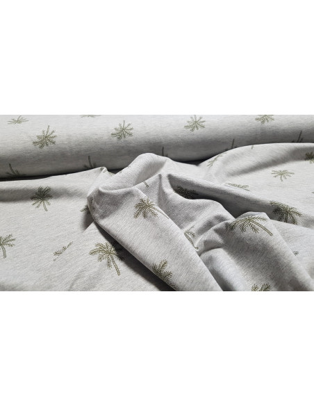 Jersey coton palmiers