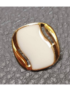 Bouton à queue, Ø 14mm, blanc