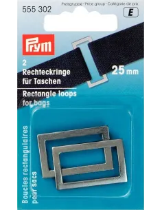 Boucle rectangulaire pour sac Prym 25 mm | Zephyr Tissus