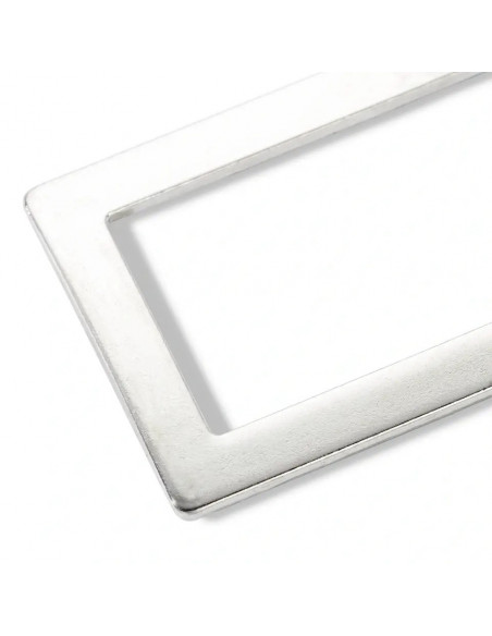 Boucles rectangulaires pour sacs, 25mm, argent vieilli
