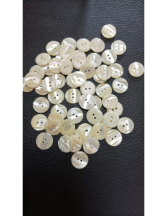 Bouton 2 trous, Ø 14mm, blanc 2