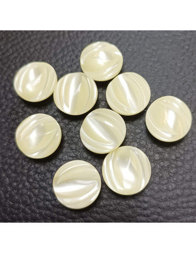 Bouton à queue, Ø 14mm, blanc