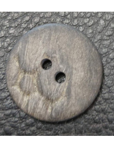 Bouton 2 trous, Ø 21mm, gris