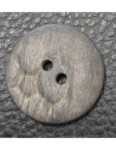 Bouton 2 trous, Ø 21mm, gris