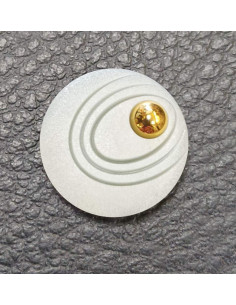 Bouton tunnel, Ø 17mm, gris