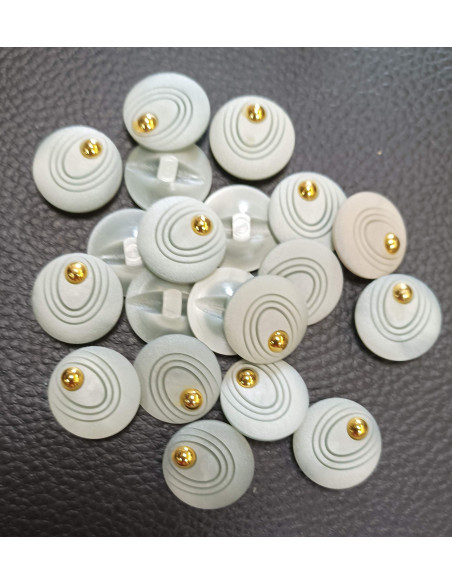 Bouton tunnel, Ø 17mm, gris