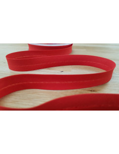 Biais tout textile, polycoton, 20mm, rouge