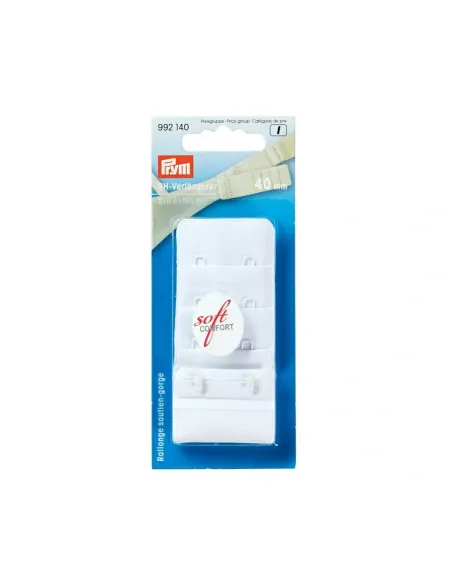 Rallonge soutien-gorge Prym 40 mm blanc | Zephyr Tissus