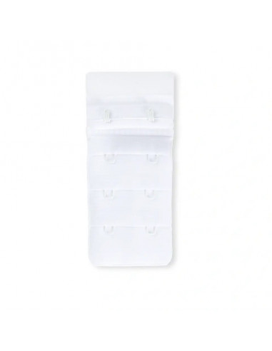 Rallonge attache de soutien-gorge, crochet 3x2, 40mm, blanc
