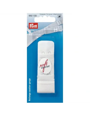 Rallonge soutien-gorge Prym blanc 25 mm | Zephyr Tissus