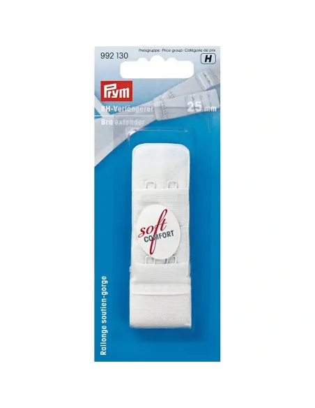 Rallonge soutien-gorge Prym blanc 25 mm | Zephyr Tissus