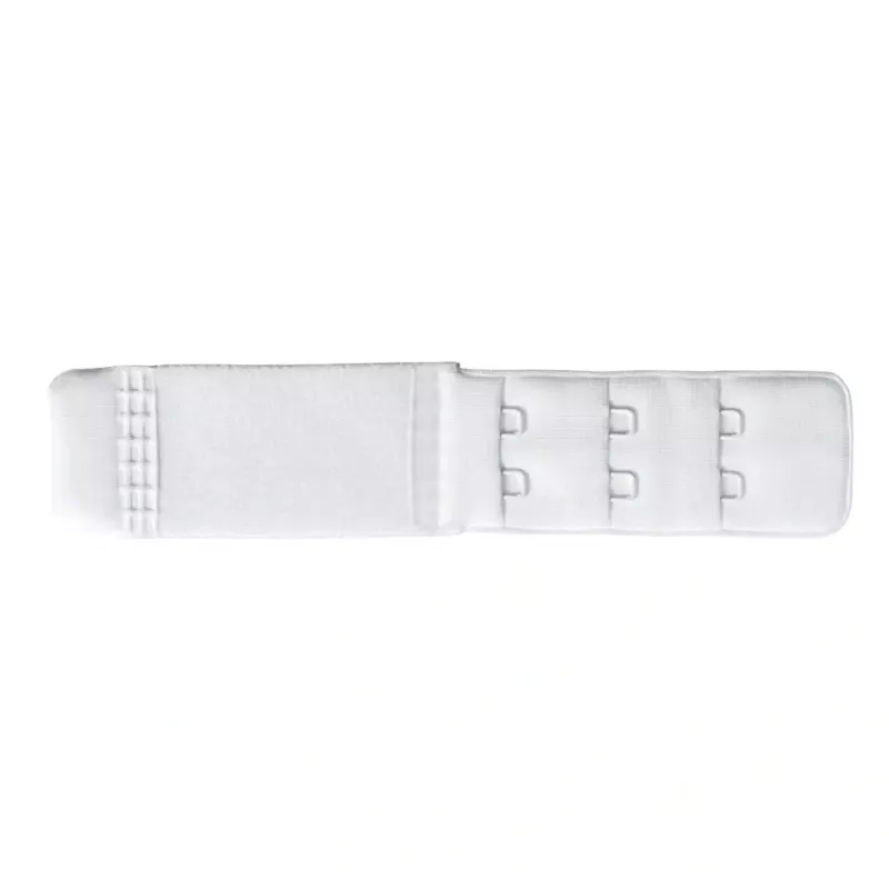 Rallonge attache de soutien-gorge, crochet 3x2, 25mm, blanc