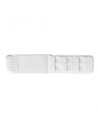 Rallonge attache de soutien-gorge, crochet 3x2, 25mm, blanc