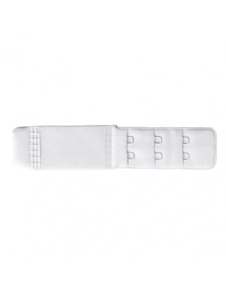 Rallonge attache de soutien-gorge, crochet 3x2, 25mm, blanc
