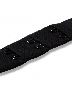 Rallonge attache de soutien-gorge, crochet 3x2, 25mm, noir 2