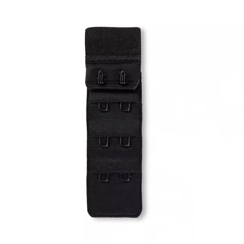 Rallonge attache de soutien-gorge, crochet 3x2, 25mm, noir