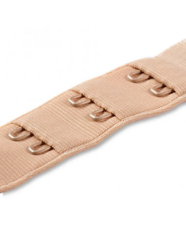 Rallonge attache de soutien-gorge, crochet 3x2, 25mm, couleur chair