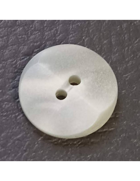 Bouton 2 trous, Ø 15mm, gris