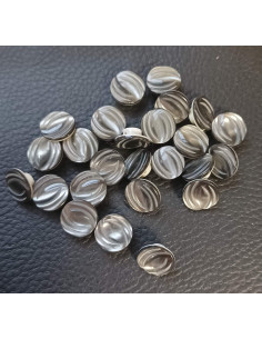 Bouton à queue, Ø 12mm, gris 2