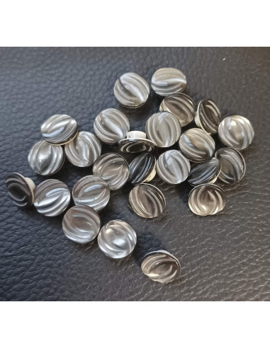 Bouton à queue, Ø 12mm, gris