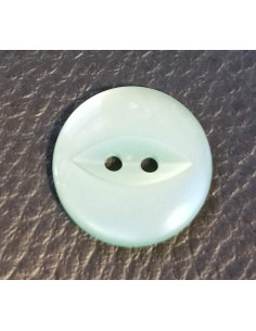 Bouton 2 trous, Ø 19mm, vert