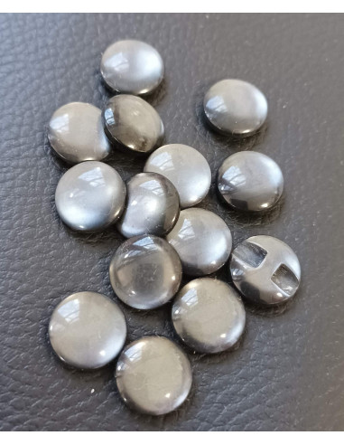 Bouton à tunnel, Ø 13mm, gris