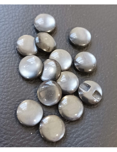 Bouton à tunnel, Ø 13mm, gris