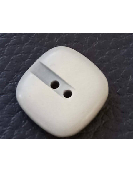 Bouton 2 trous, Ø 15mm, gris