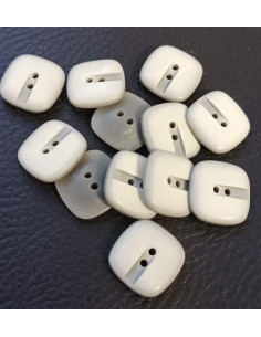 Bouton 2 trous, Ø 15mm, gris 2