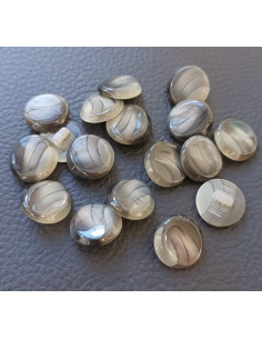 Bouton à queue, Ø 15mm, gris 2