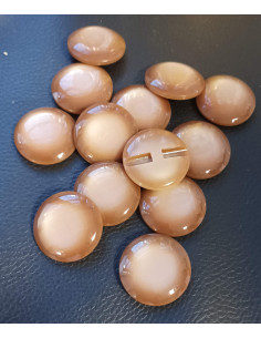 Bouton à tunnel, Ø 30mm, marron 2