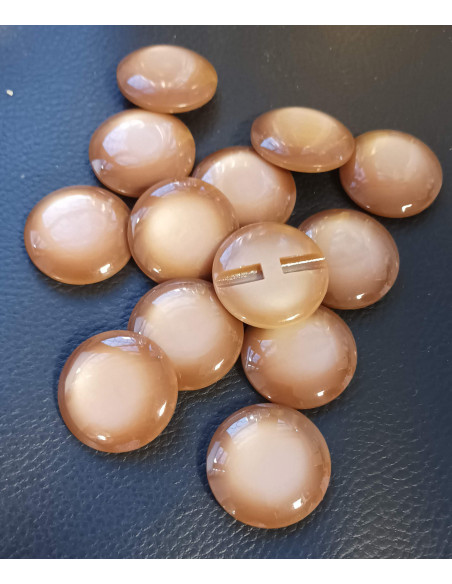 Bouton à tunnel, Ø 30mm, marron