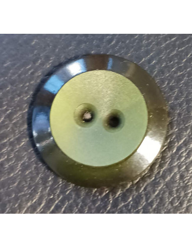 Bouton 2 trous, Ø 30 mm, vert